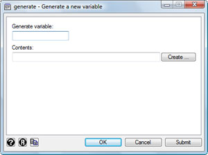 mygenerate1 dialog