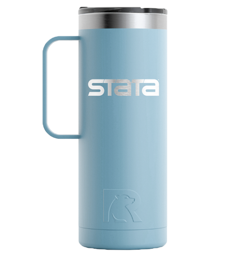 Stata Gift Shop  Stata blue RTIC travel mug
